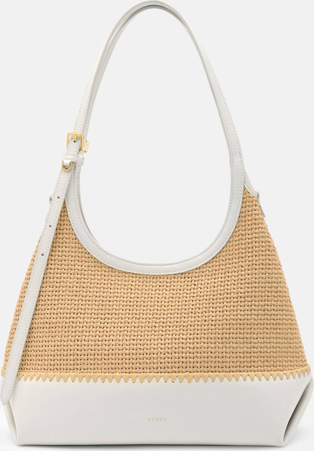 PEDRO Raffia Hobo Bag - Natural Raffia