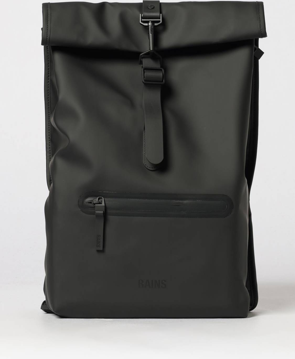 Rains rolltop backpack Rains Rolltop Rucksack Waterproof Polyester Backpack Hook Closure - Black