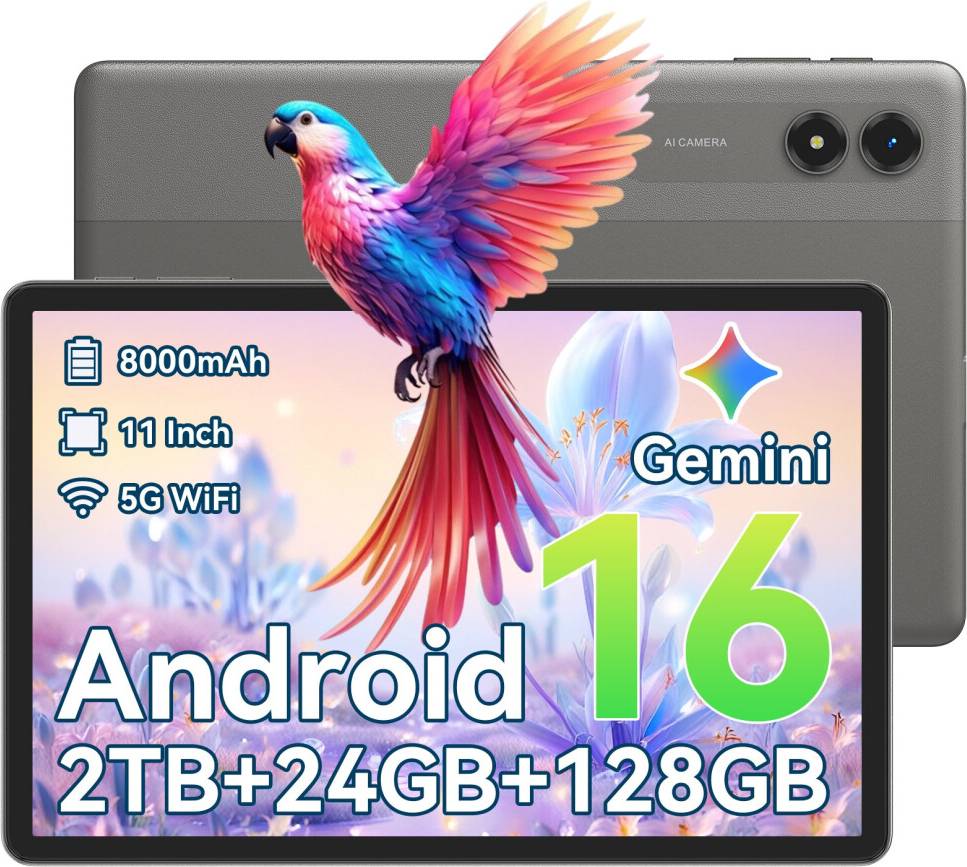 TABWEE T50 Android 16 AI Tablet 11 Inch