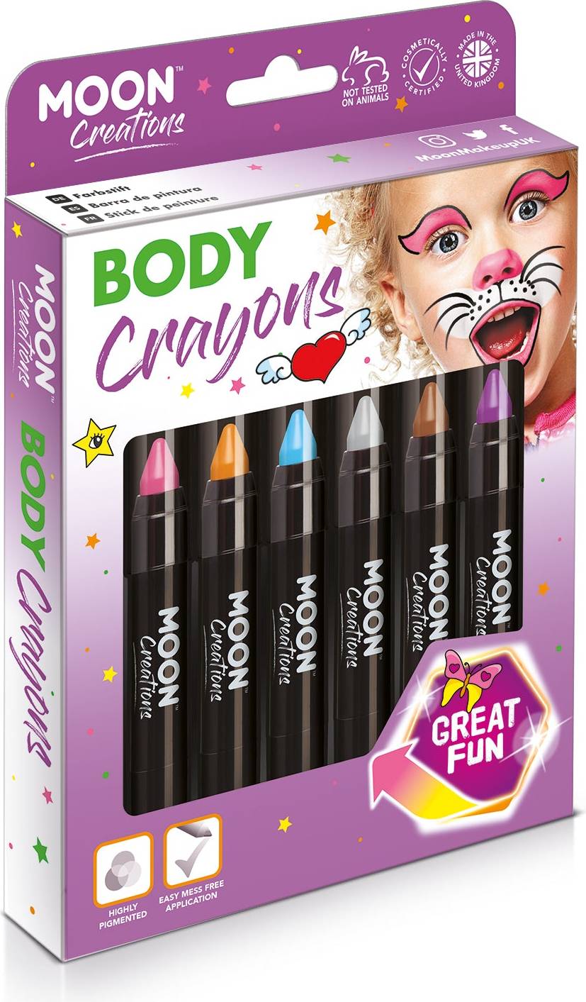 Moon Creations Adventure Colours Body Crayons Boxset