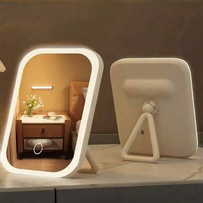 Shein LED Mini Makeup Mirror Touch Control Foldable Stand