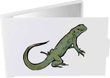 Azeeda Green Lizard Compact Makeup Mirror