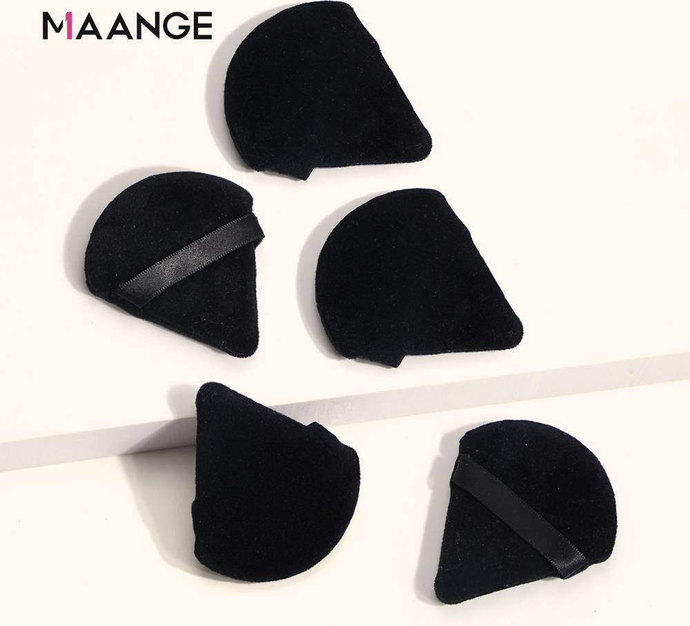 Triangle Powder Puff For Loose Powder Liquid Cosmetic Soft Plush