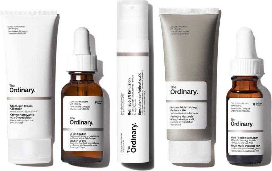 The ordinary set The Ordinary 3-Step Routine Age-Defying