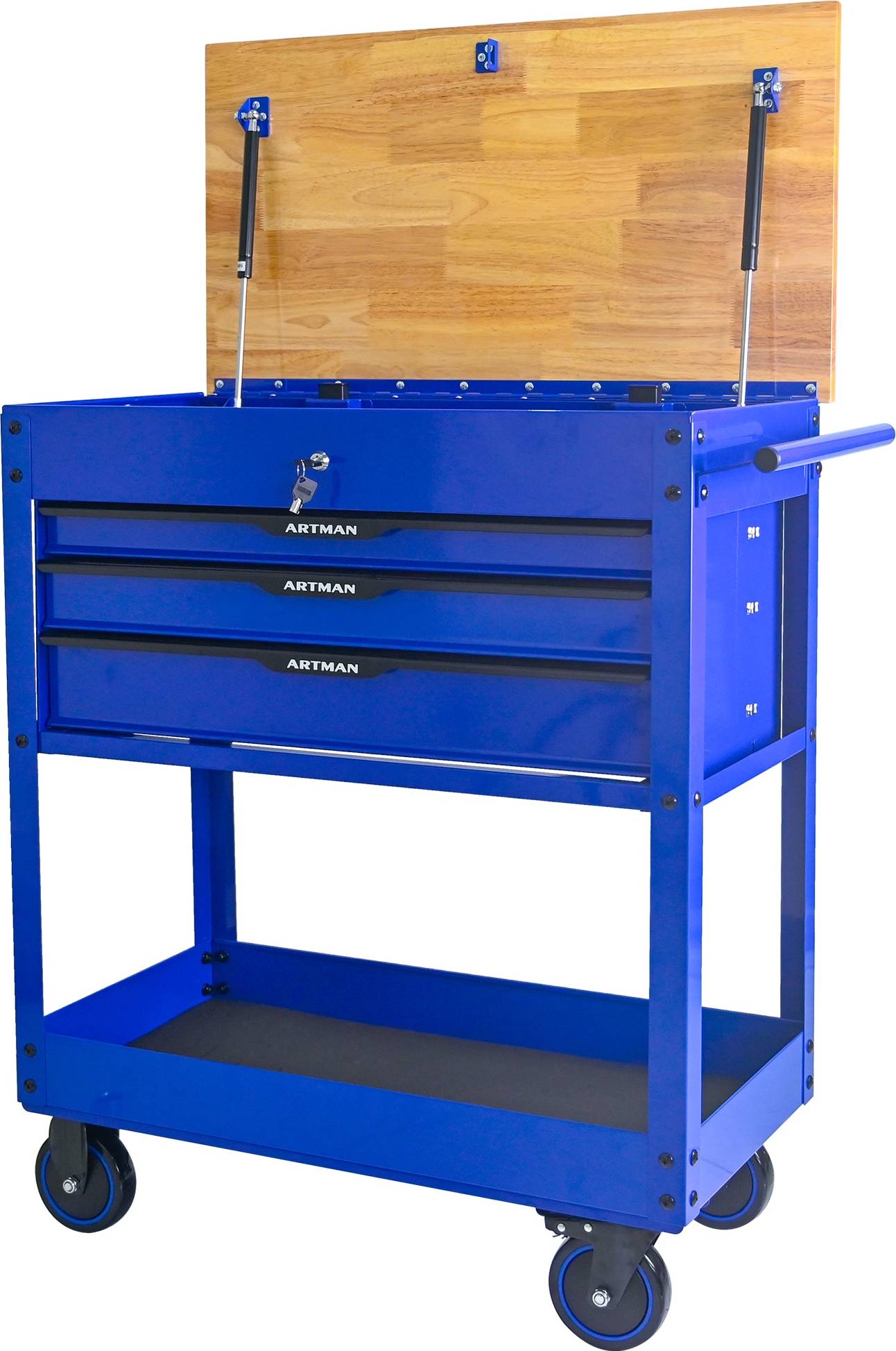 Tool cart with drawers GDFSTUDIO 3 Drawers Multifunctional Tool Cart