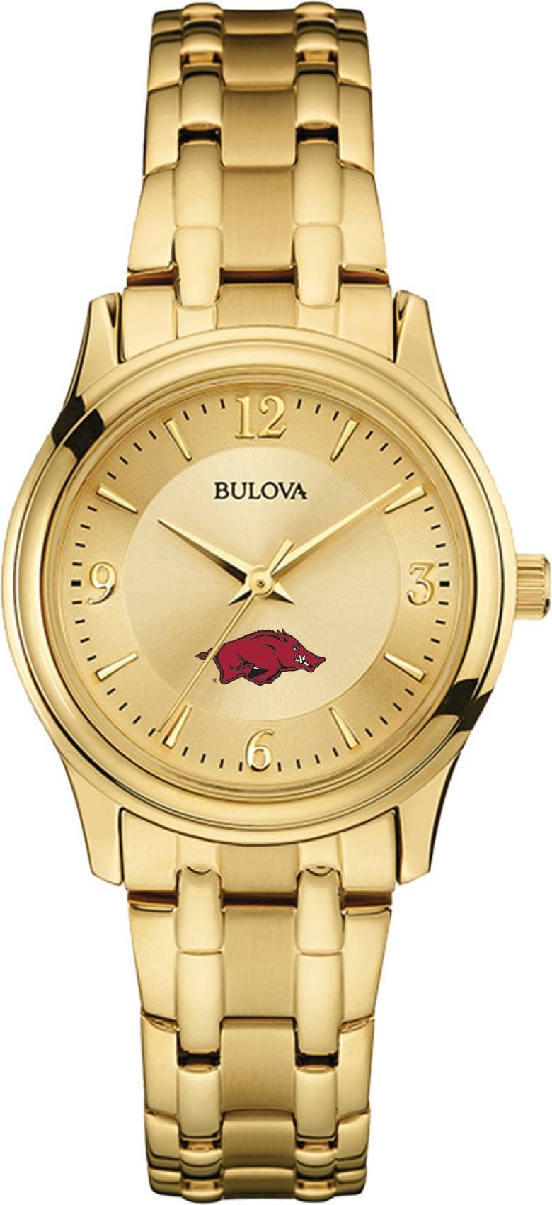 Bulova Arkansas Razorbacks Gold-Tone Watch