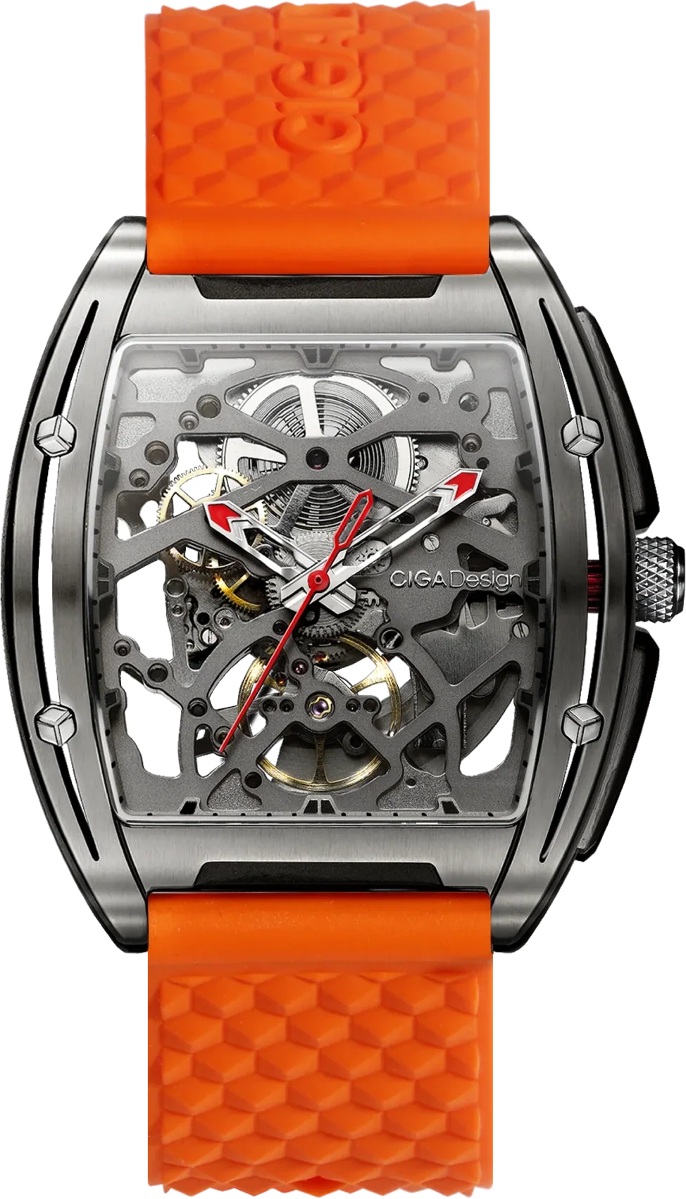 CIGA Design Edge Exploration Titanium Orange Watch
