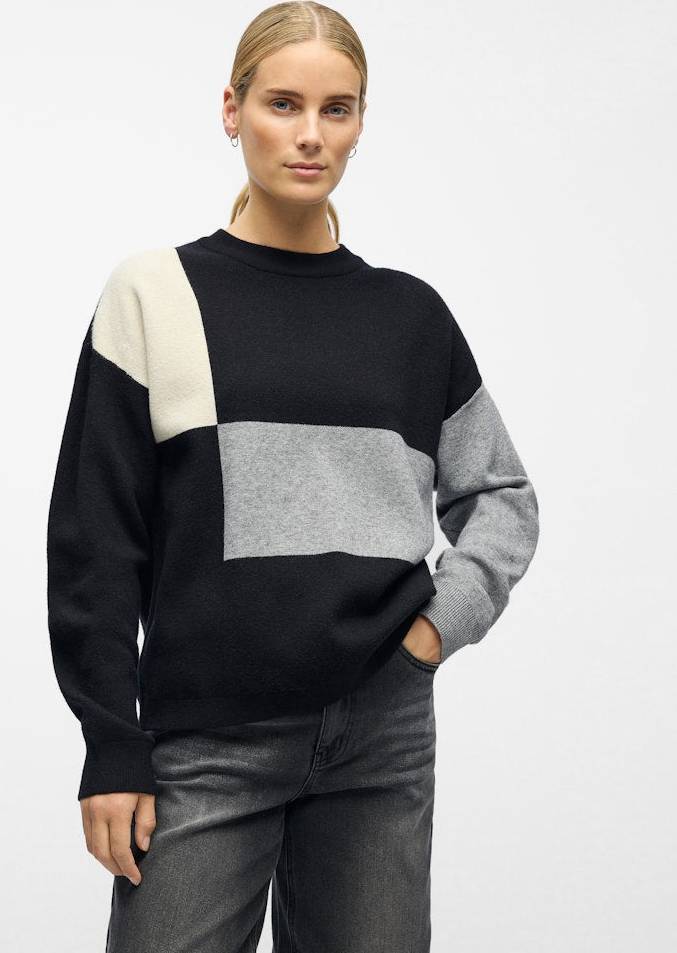 Object Ray Knit Pullover - Black Sandshell