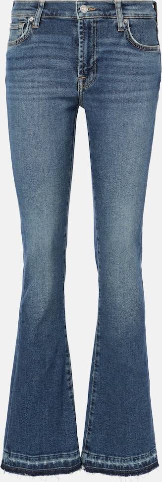 7 For All Mankind Bootcut Tailorless Mid-Rise Jeans