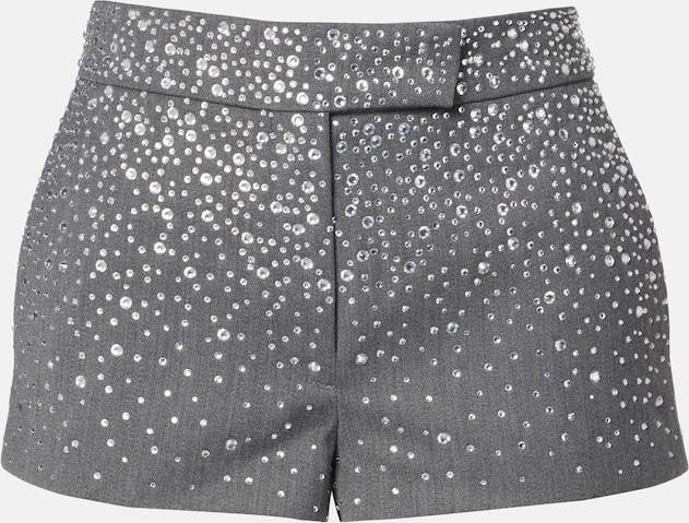 Alex Perry Low-Rise Crystal Embellished Micro Shorts