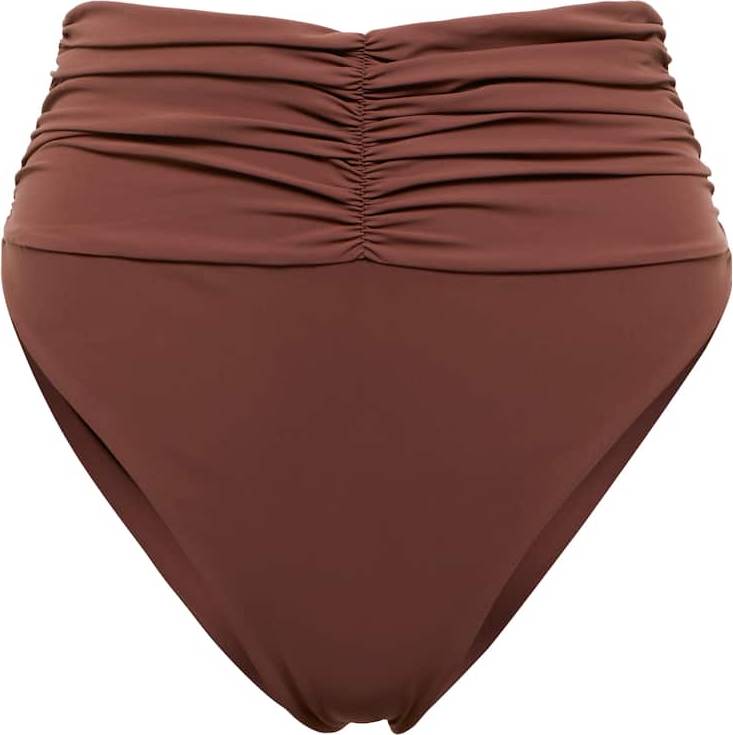 Magda Butrym High-Rise Ruched Bikini Bottoms