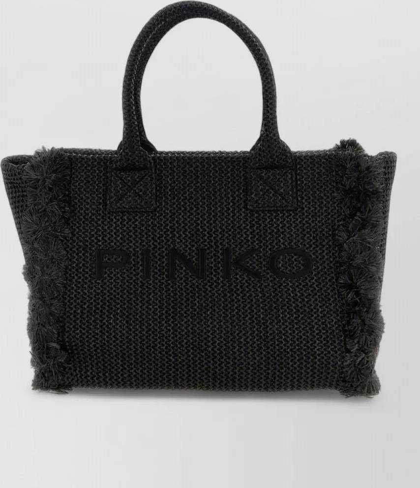 Raffia tote bag Pinko Medium Raffia Tote Bag