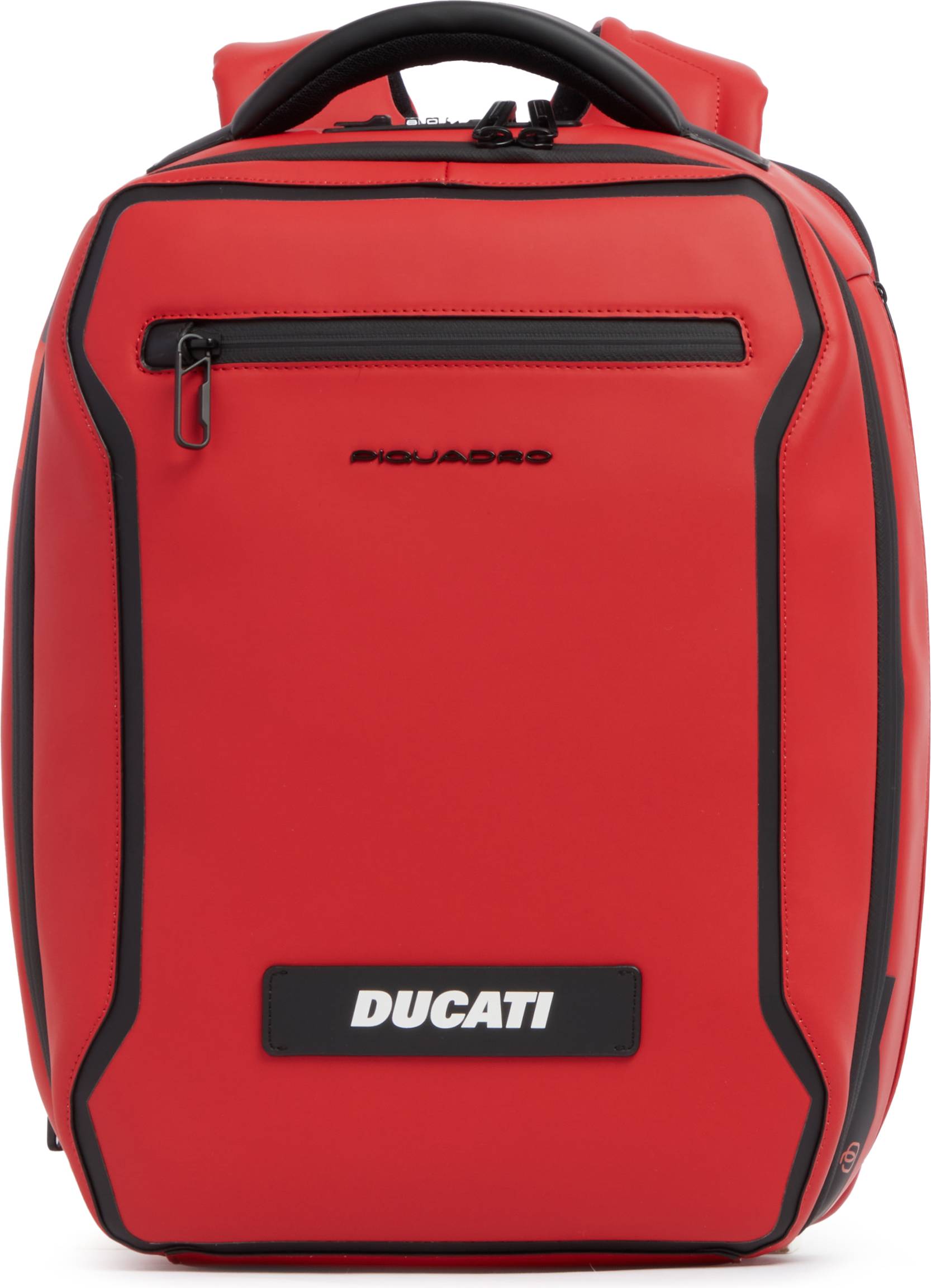 Piquadro Rover Travel Backpack with RFID Protection Laptop Compartment - Red