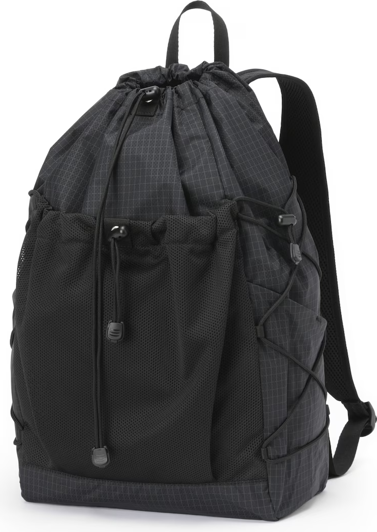 Muji Water-Repellent Ripstop Backpack Drawstring 3-Pocket - Unisex