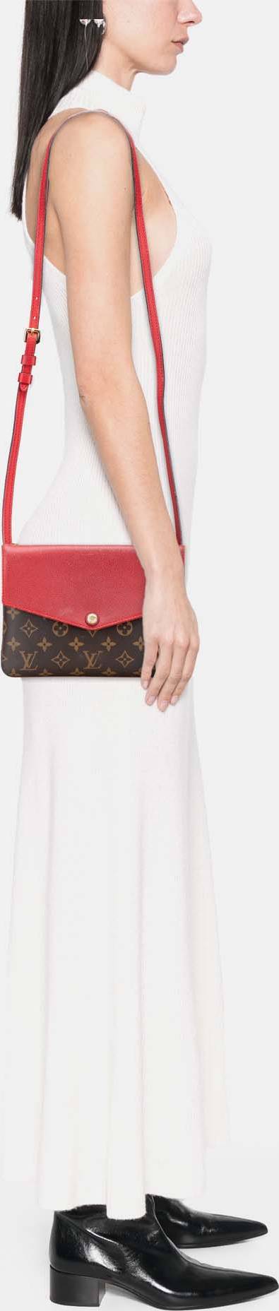 Louis Vuitton Red Monogram Twice