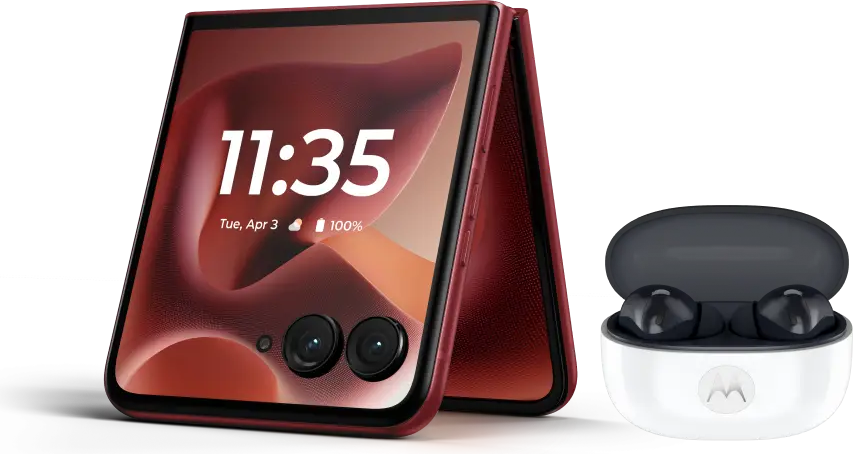 Motorola razr Pantone Motorola Razr 40 Ultra Foldable Smartphone - Rio Red