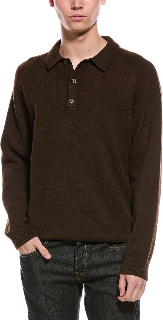 Slate and stone Slate & Stone Raglan Polo Sweater