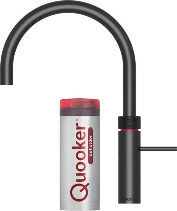 Quooker sort Quooker Fusion Round Inkl Montering Sort