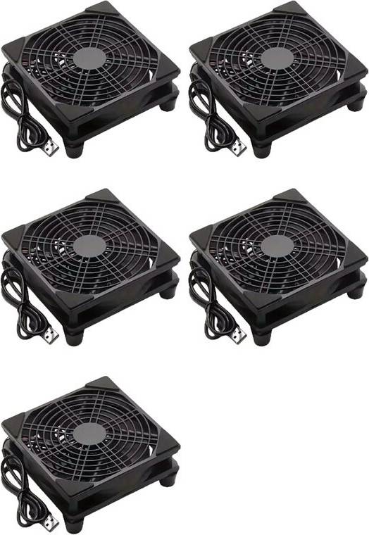 Usb 5v ventilator 5pcs 120mm Fan Router Cooler Box