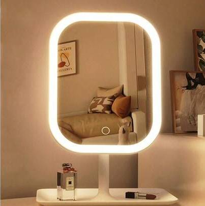 Shein LED Makeup Mirror 3 Modes Touch Control Touch Control Foldable Stand