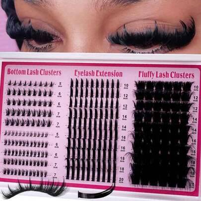 Shein 4-In-1 Lash Clusters Reusable Thick Single Lashes