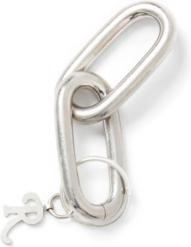 Raf Simons Earring With 2 Chain Shackles