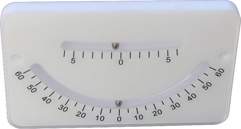 Tauoh Angle Ruler Meter Inclination Plate Protractor 0-60 Deg Measurement tool