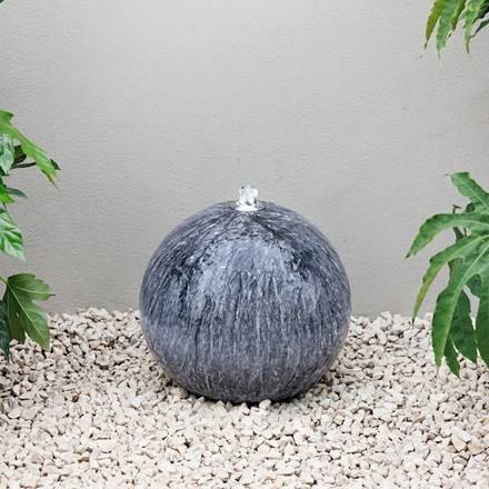 Metal Sphere Water Feature