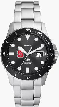 Fossil Silver NC State Wolfpack Watch