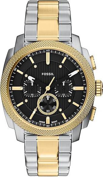 Fossil FS6159 Machine Sort Gulltonet Stål Ø44 mm