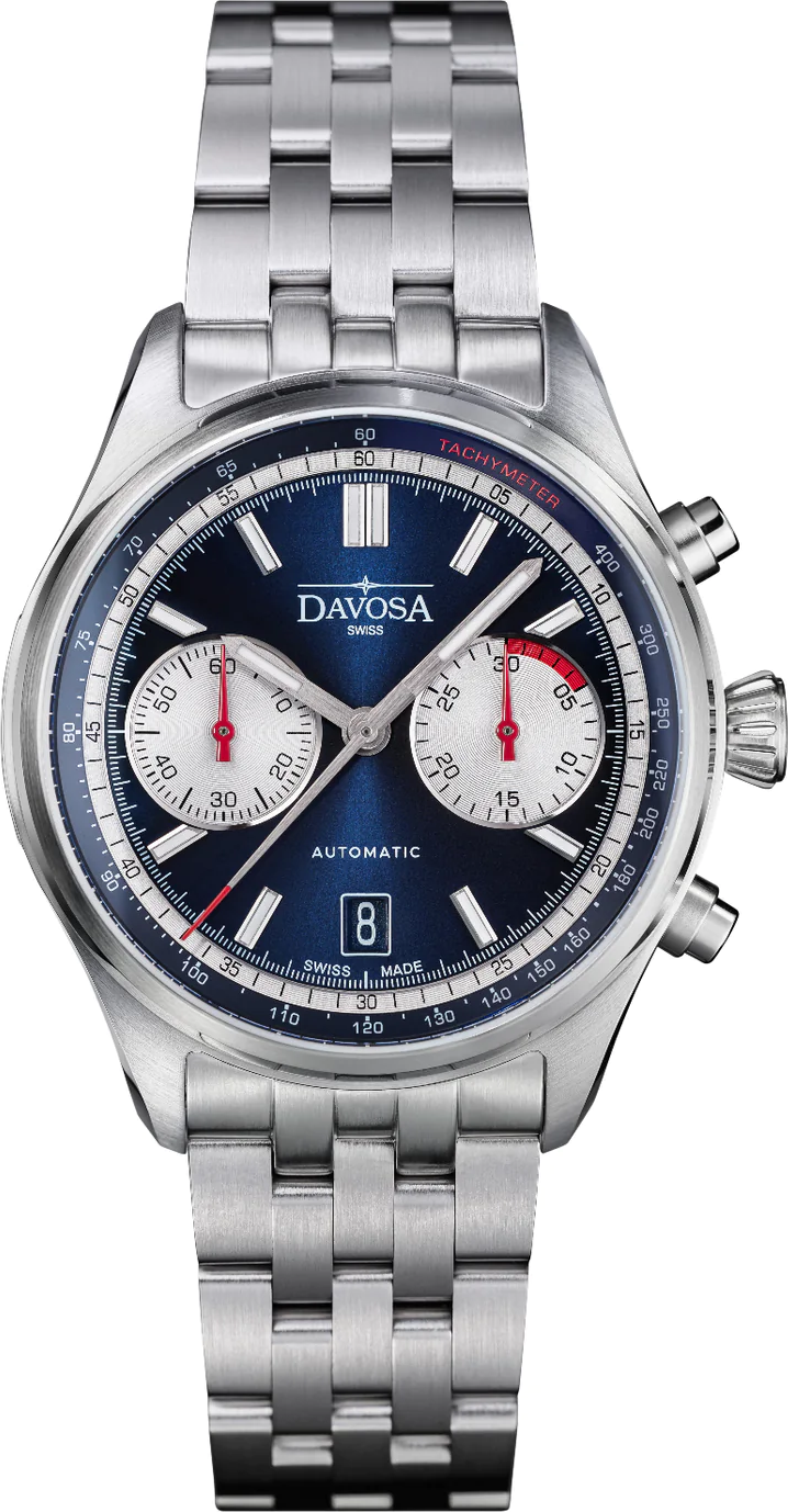 DAVOSA Newton Pilot Rally Blue Bracelet Limited Edition Watch