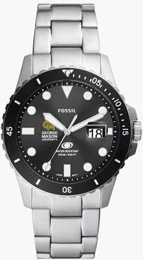 Fossil Silver George Mason Patriots Watch