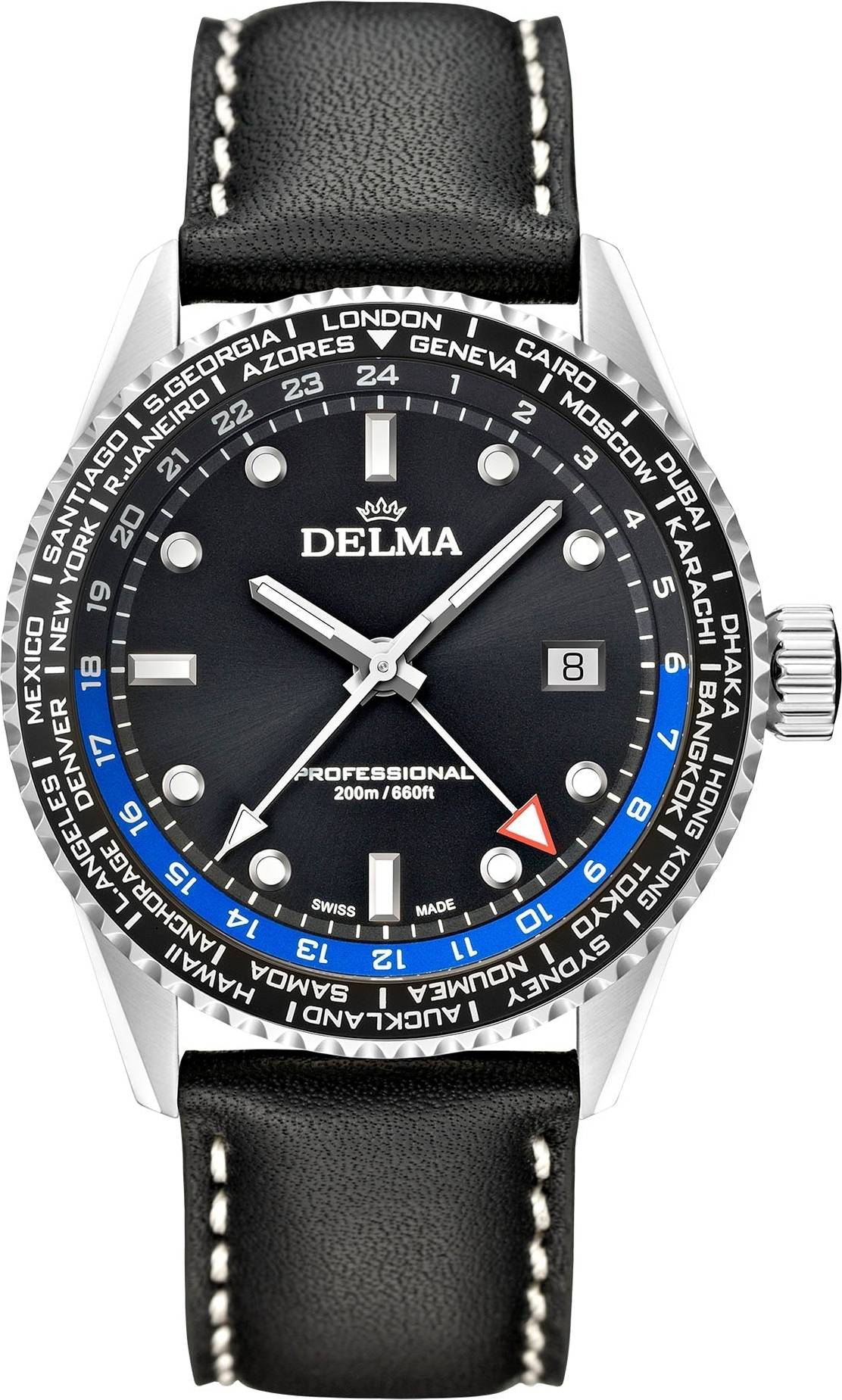 Delma Cayman World Timer Quartz Watch