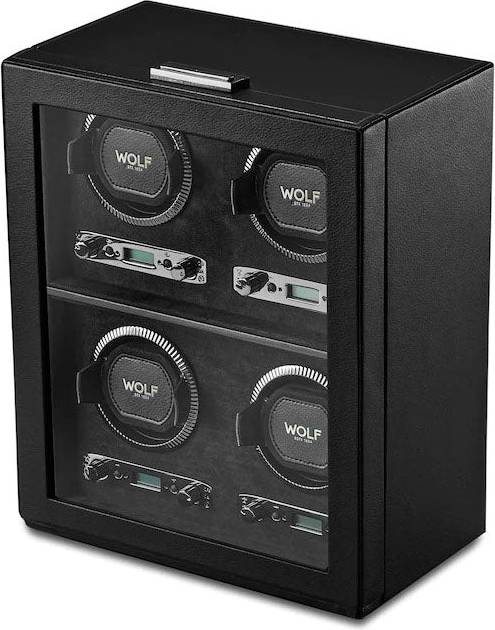 Watch Winder British Racing Black 4pc