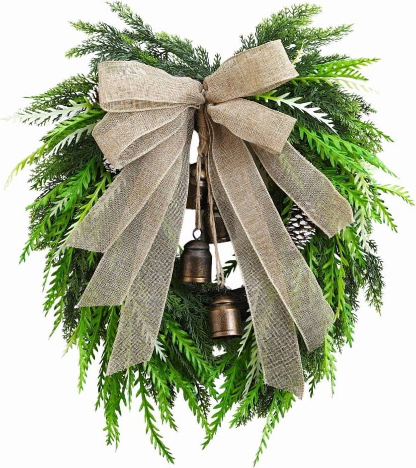Easter Spring Wreath Rustic Farmhouse Front Door
