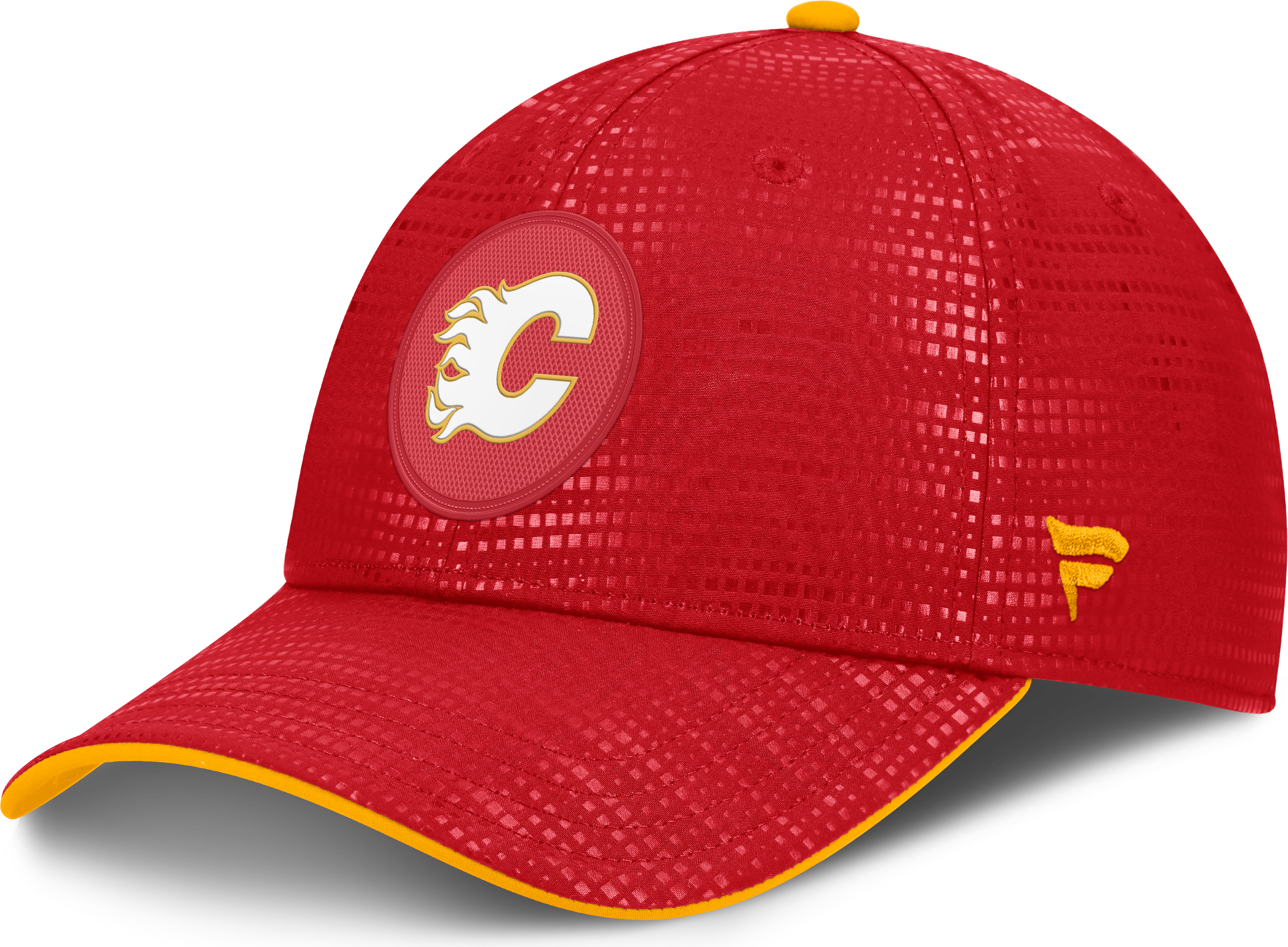 Fanatics Red Calgary Flames Pro Rink Debossed Stretch Fit Hat