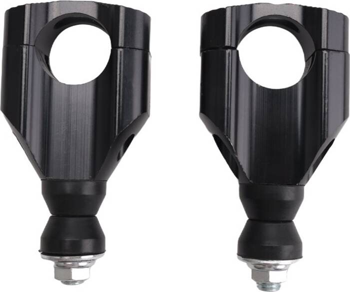 Torribaly 11/8 Inch Motorcycle Handlebar Mount Riser Clamp Black