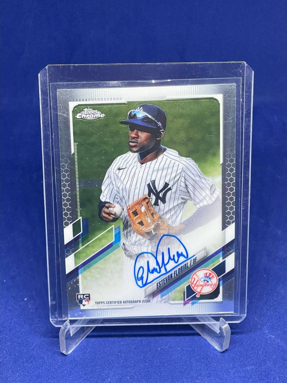 Topps chrome Estevan Florial 2021 Topps Chrome On Card Rookie Rc
