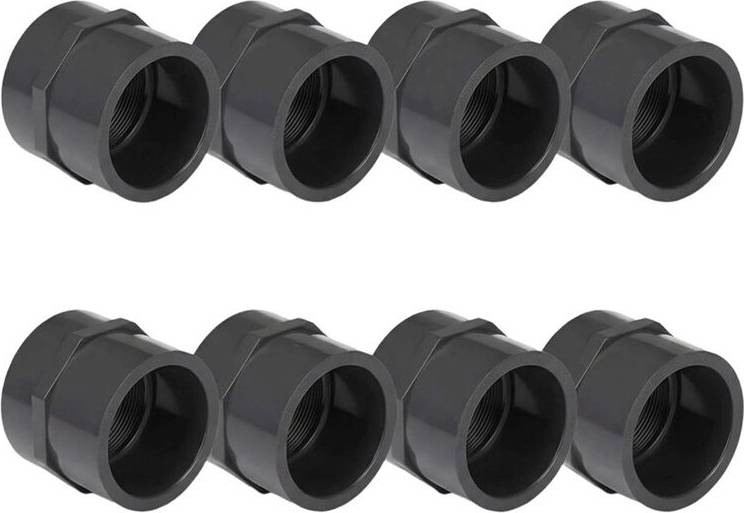 Torribaly 2 Inch PVC Pipe Fitting Female Adapter 8 Pcs