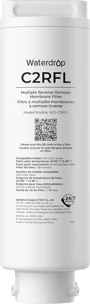 Ro water filter system Waterdrop C2RFL Filter Replacement for C2SL Countertop RO System