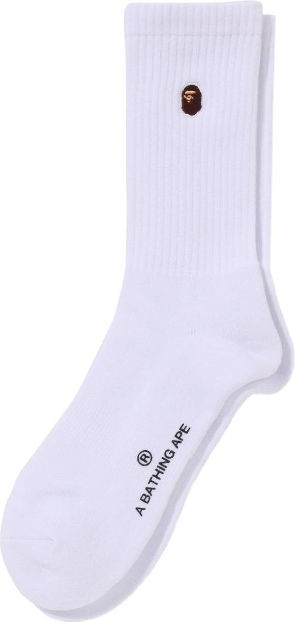 Embroidered Logo Ribbed Socks