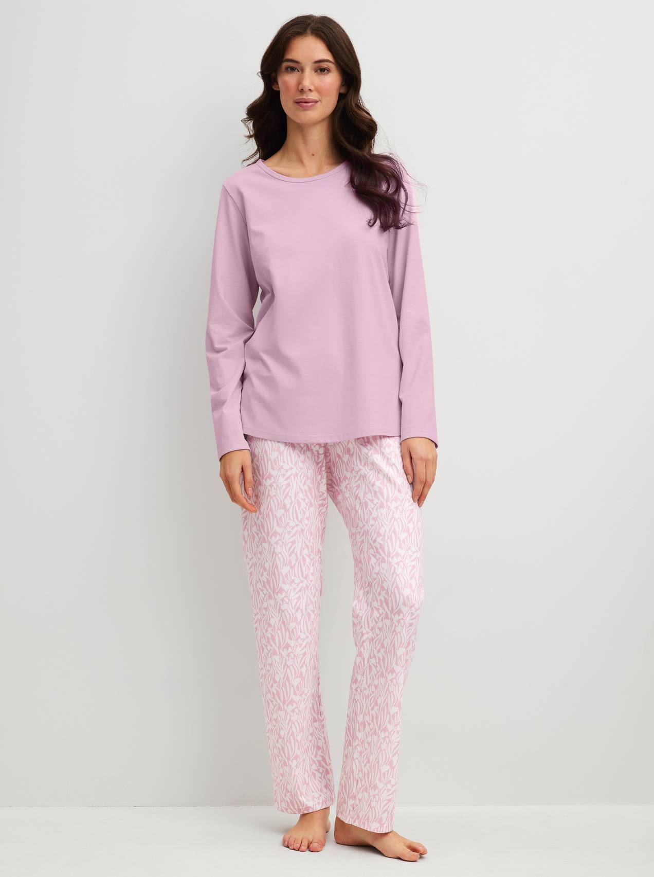 Calida Blooming Nights Pyjamas - Pink Pattern