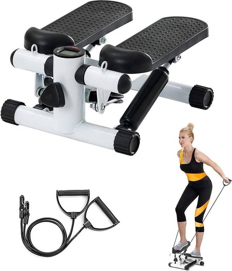 Mini stepper Mini Stepper Machine with Resistance Band LCD Monitor