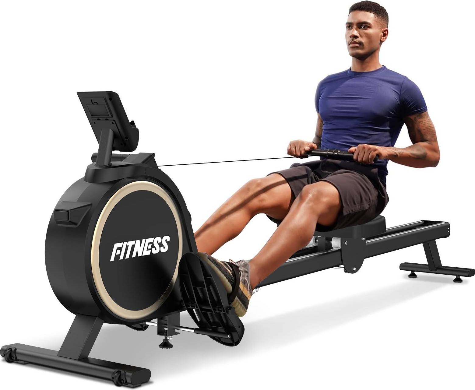 Home Fitness Code Magnetic Rowing Machine Dual Rail