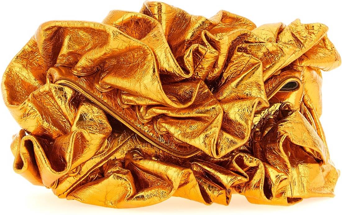 Dries Van Noten Ruffle Clutch