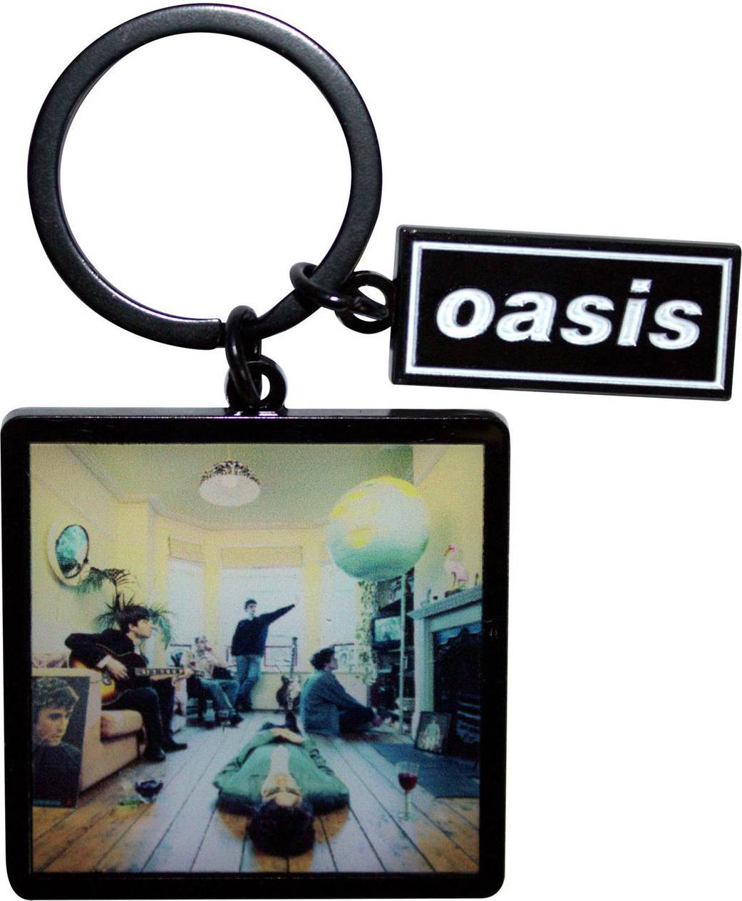 Definitely Maybe Logo Keyring - Black