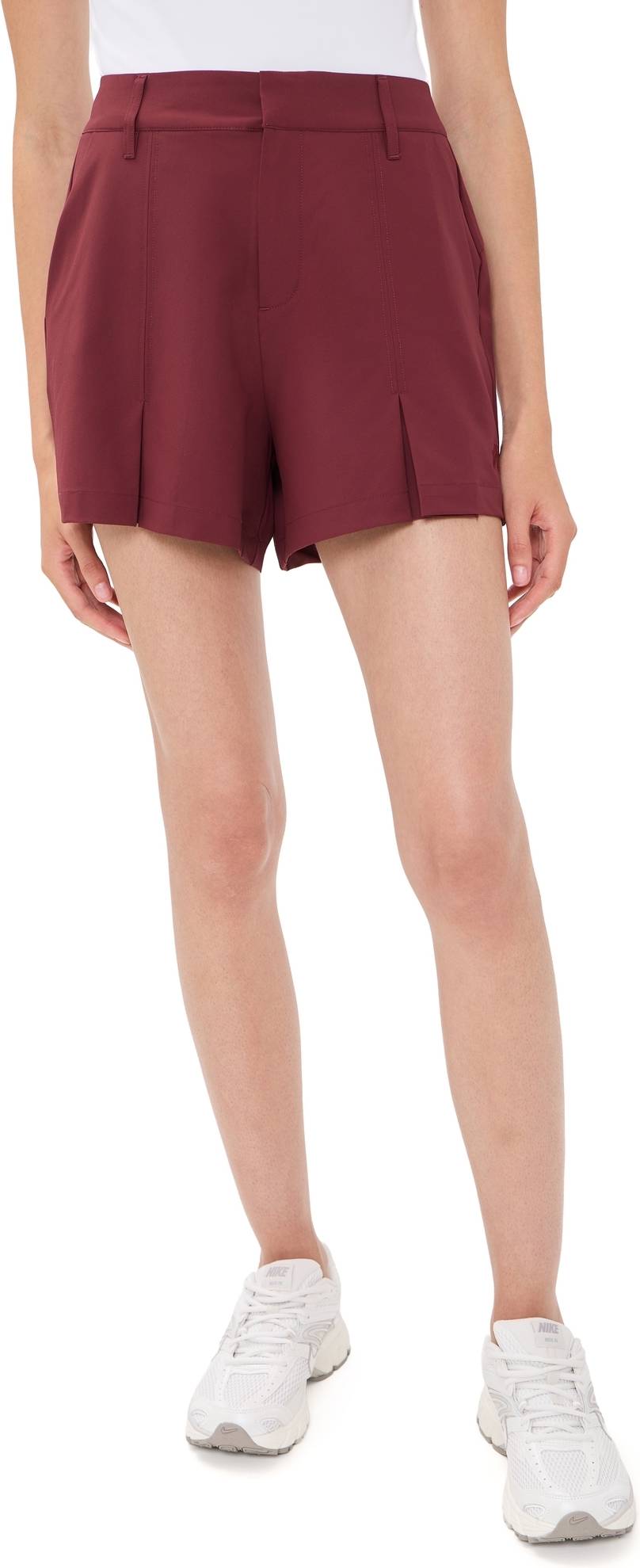 Malbon Raspberry Truffle Pleated Shorts - Raspberry