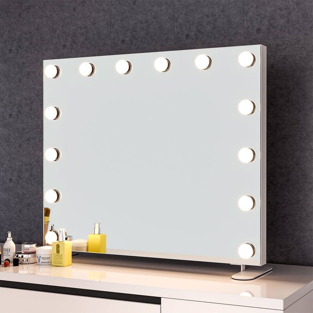 LED Lighted Makeup Vanity Mirror with Bulbs