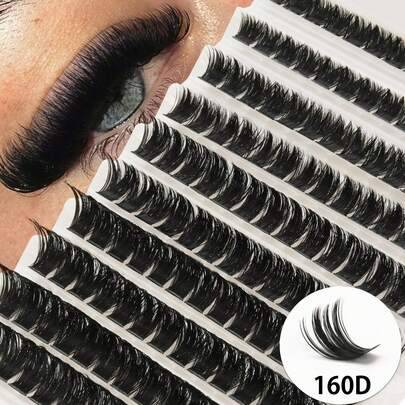 Shein Dense Cluster False Eyelashes Large Capacity Dramatic Dense Extensions - Dramatic