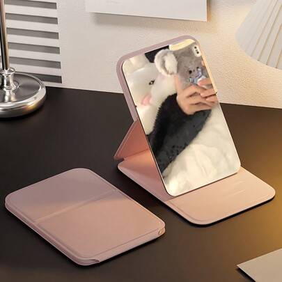 Shein Portable Makeup Mirror Solid Color